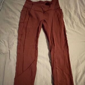 LULULEMON ALL THE RIGHT PLACES High-Rise Crop 23" LEGGING-color-cassis